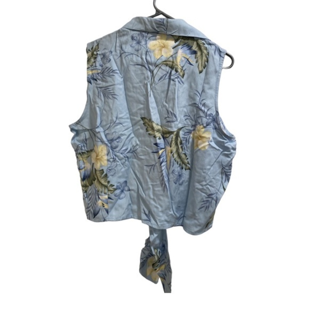 Women’s La Cabana, All Night Long, Sleeveless Tank/Crop top button down size XL - Picture 2 of 3
